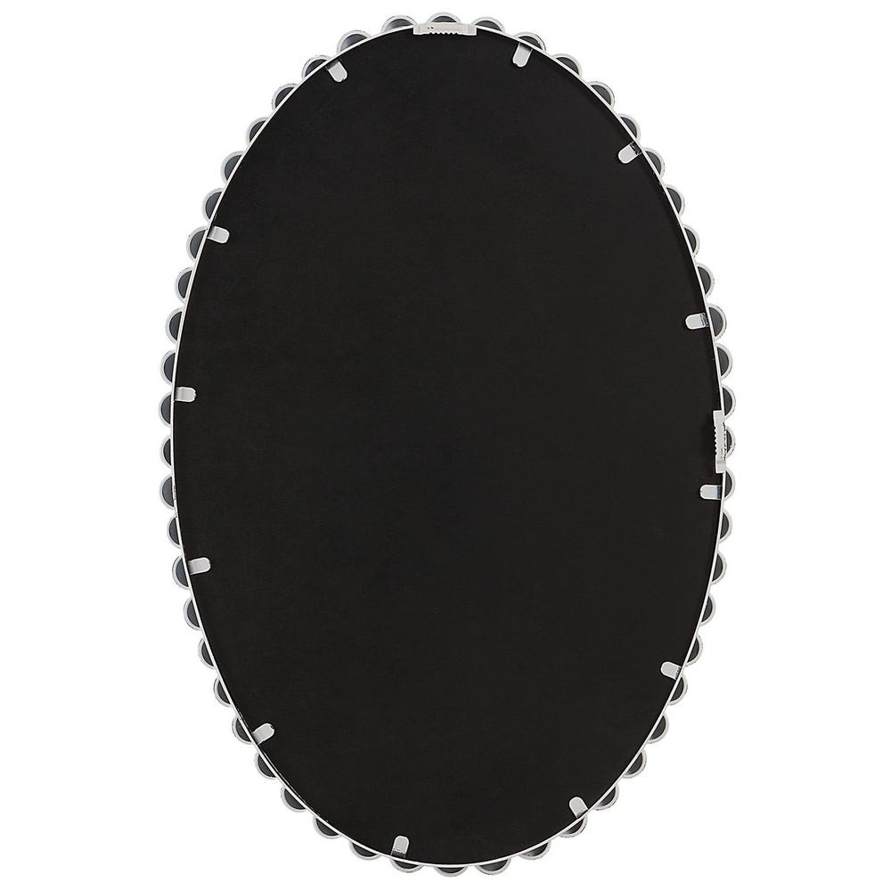 Serna Oval Mirror, White