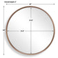 Torrado Round Mirror, Bronze