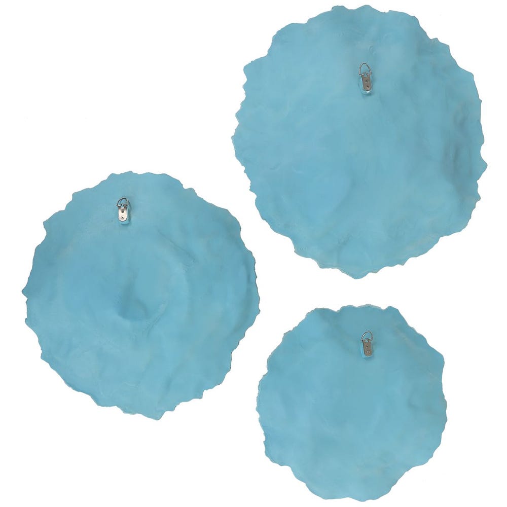 Ocean Gems Wall Decor, Blue, S/3