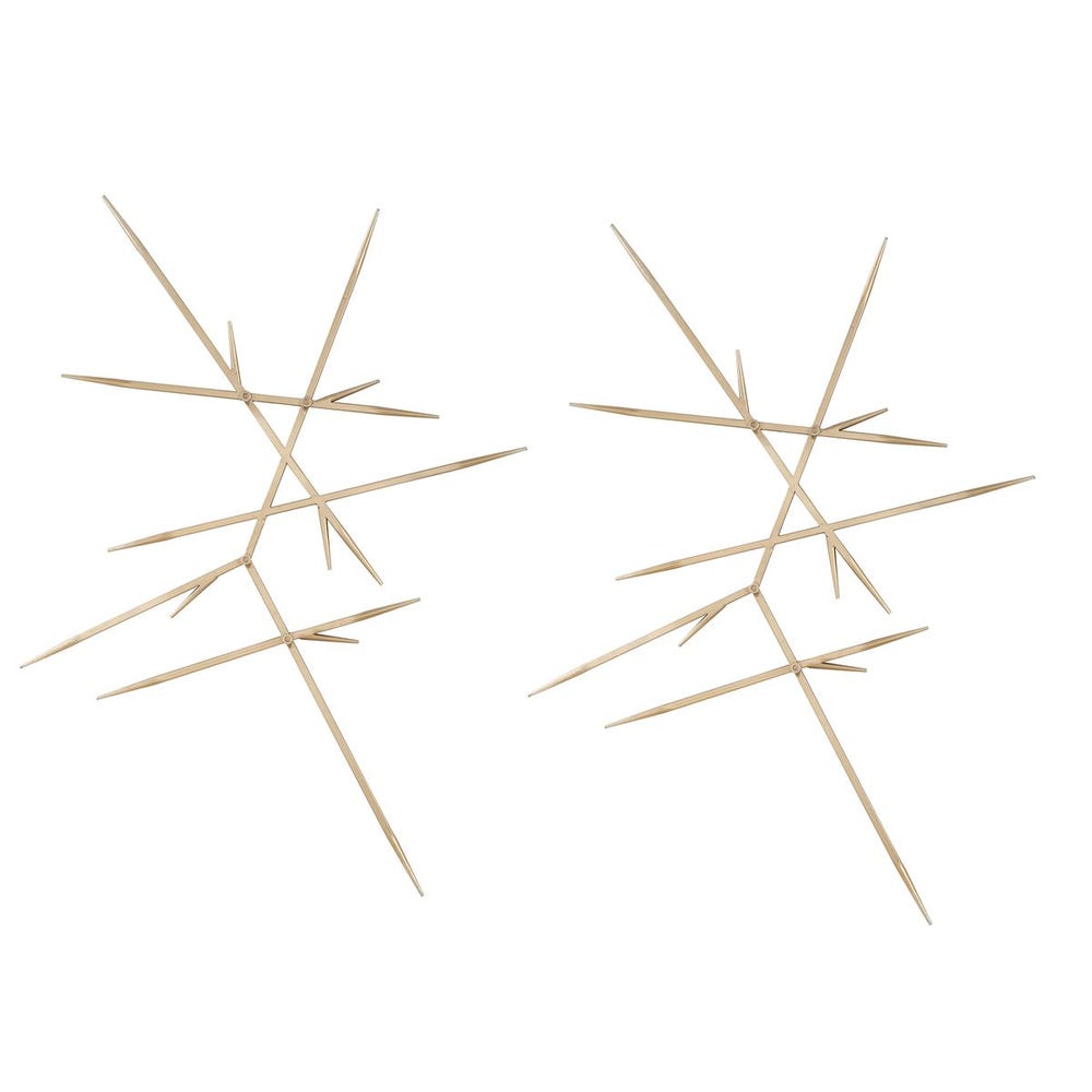 Fireworks Metal Wall Decor, S/2