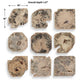 Bahati Wood Wall Decor, Bleached, S/9