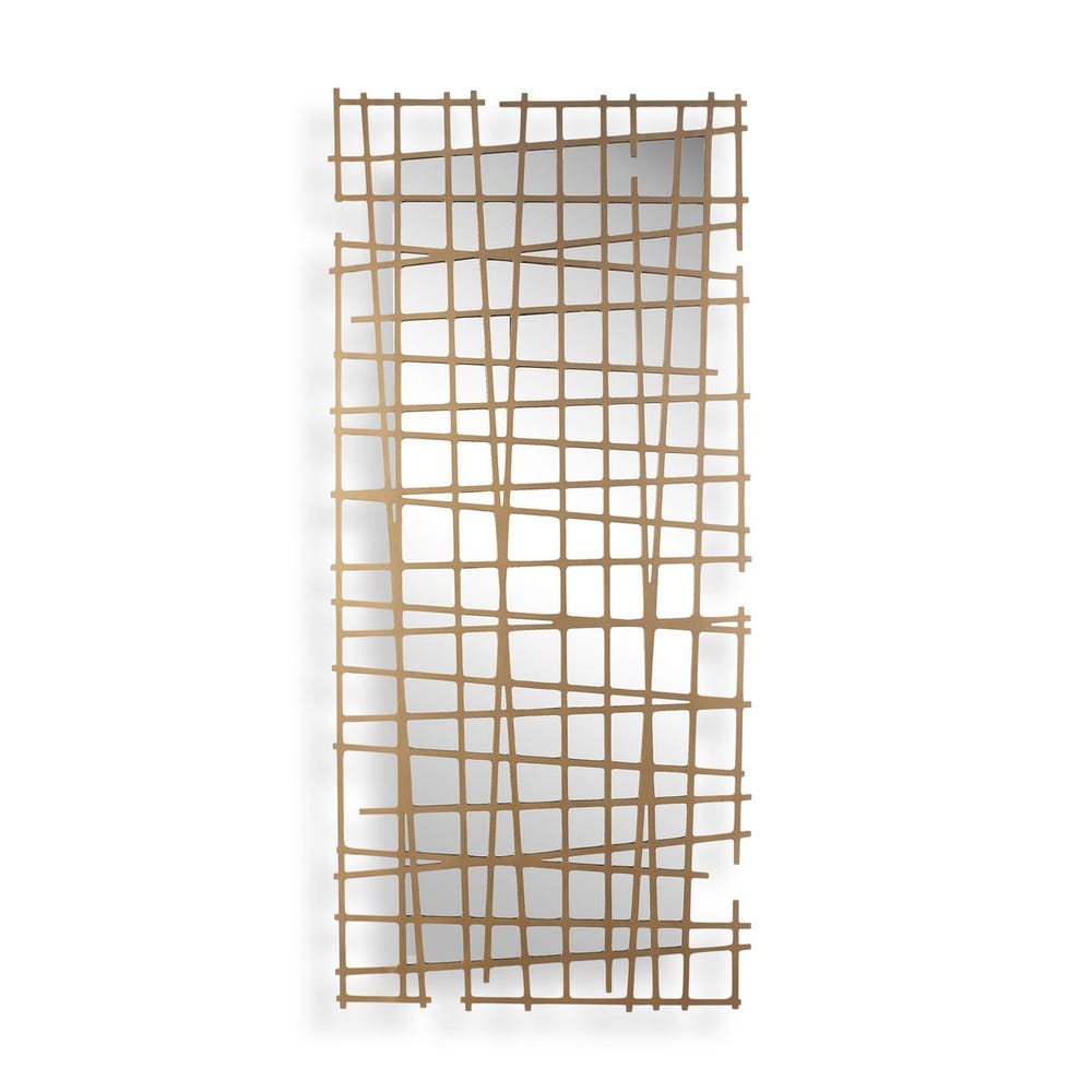 Golden Intersection Metal Wall Decor