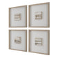 Studying Sepia Hand Painted Canvases, S/4