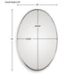 Pursley Oval Mirror, Nickel
