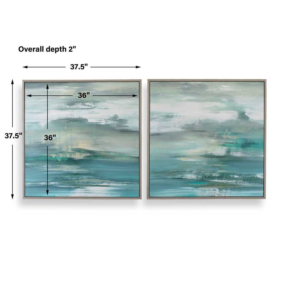 Tranquil State of Mind, Framed Canvases, S/2