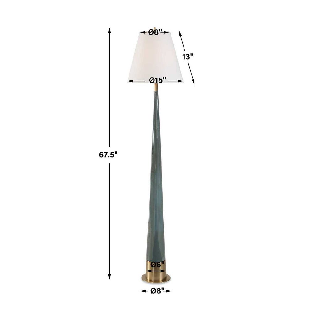 Riccardi Floor Lamp, Blue
