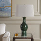 Tennille Table Lamp, Green