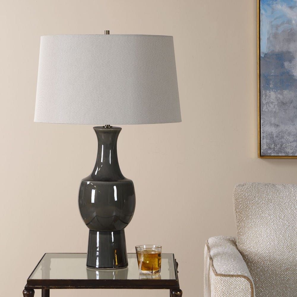 Tennille Table Lamp, Gray