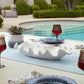 Ruffled Feathers Indoor-Outdoor Bowl, White