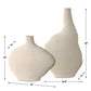 Duostacked Vases, White, S/2