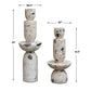 Nouveau Tower Indoor-Outdoor Sculptures, S/2