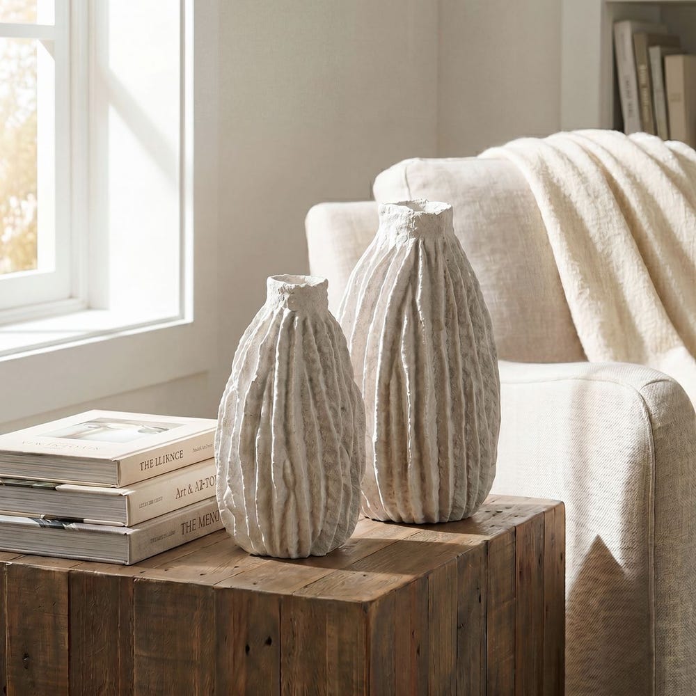 Ivory Ridge Vases, S/2