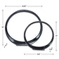 Orbits Ring Indoor-Outdoor Sculptures, Black Nickel, S/2