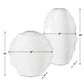 Ruffled Feathers Indoor-Outdoor Vases, White, S/2