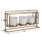 Wenman Triple Candleholder, Gold