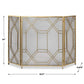 Rosen Fireplace Screen, Gold