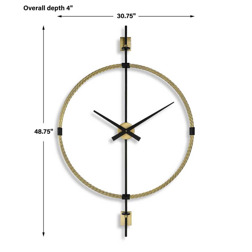 Time Flies Wall Clock