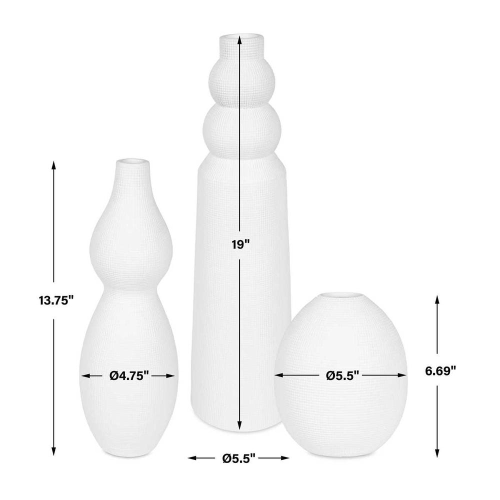 Forma Indoor-Outdoor Vases, S/3