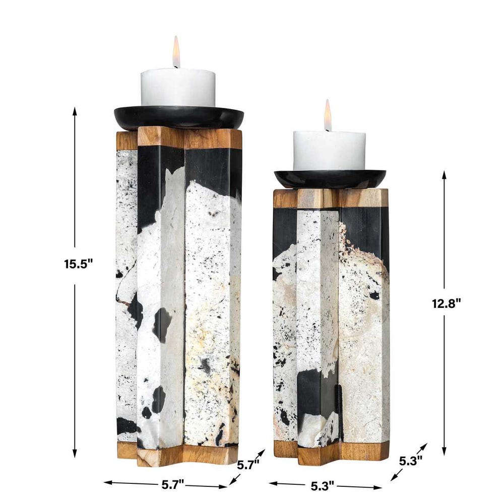 Illini Candleholders, S/2