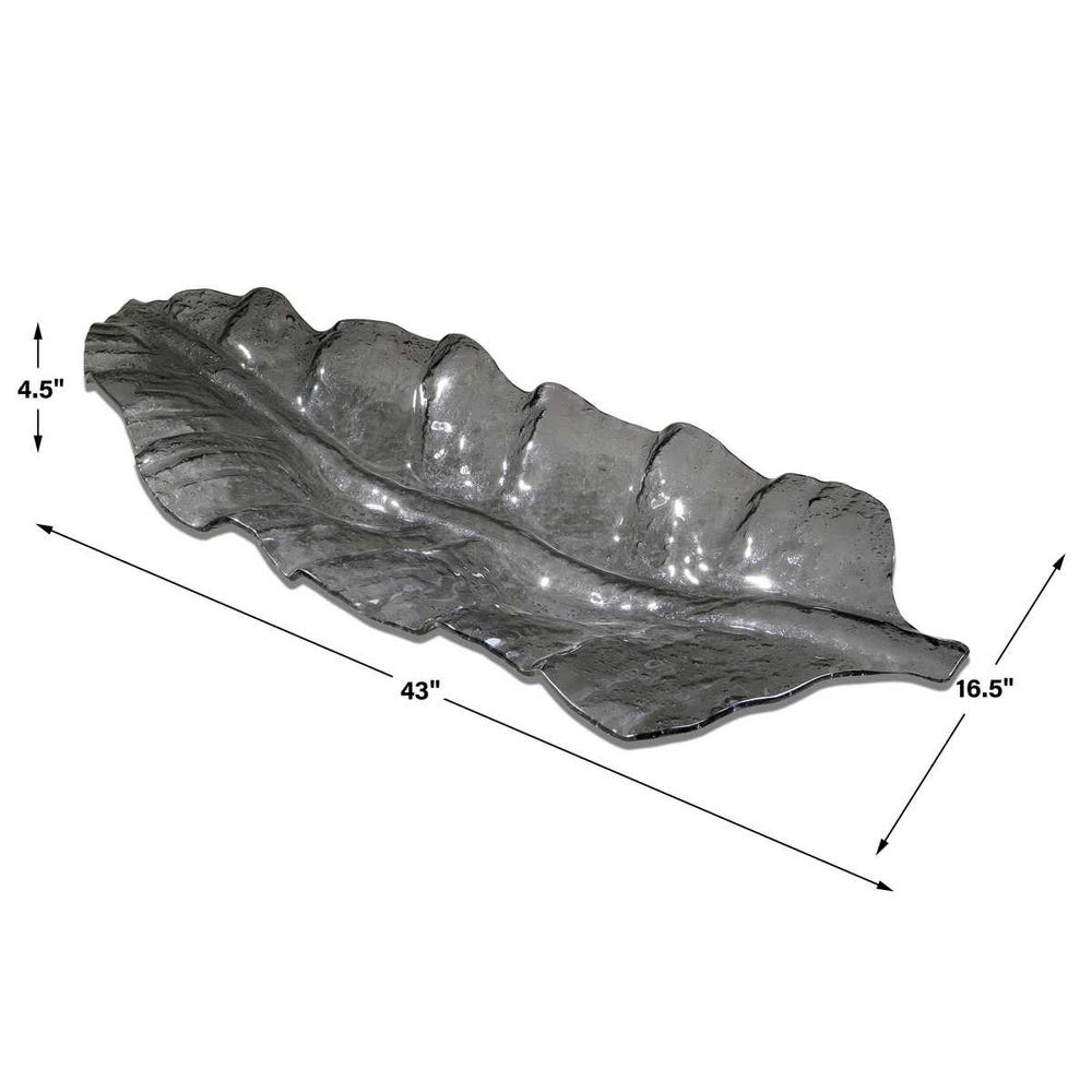 Smoked Leaf Tray