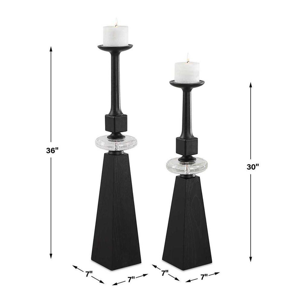 Ebon Glow, Candleholders, S/2