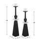 Ebon Glow, Candleholders, S/2
