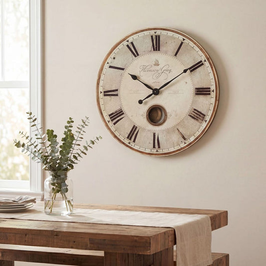 Harrison Gray 23" Wall Clock