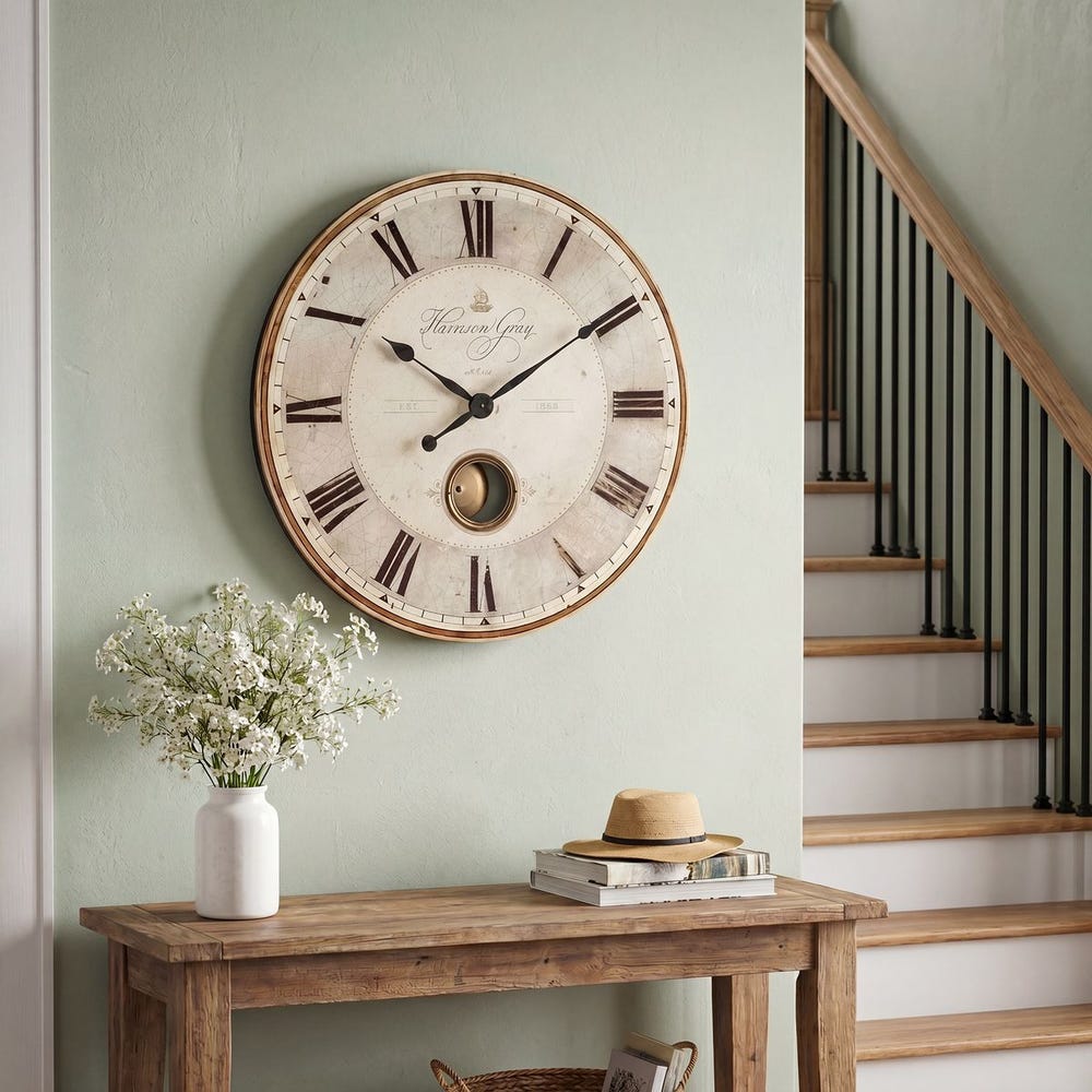 Harrison Gray 23" Wall Clock