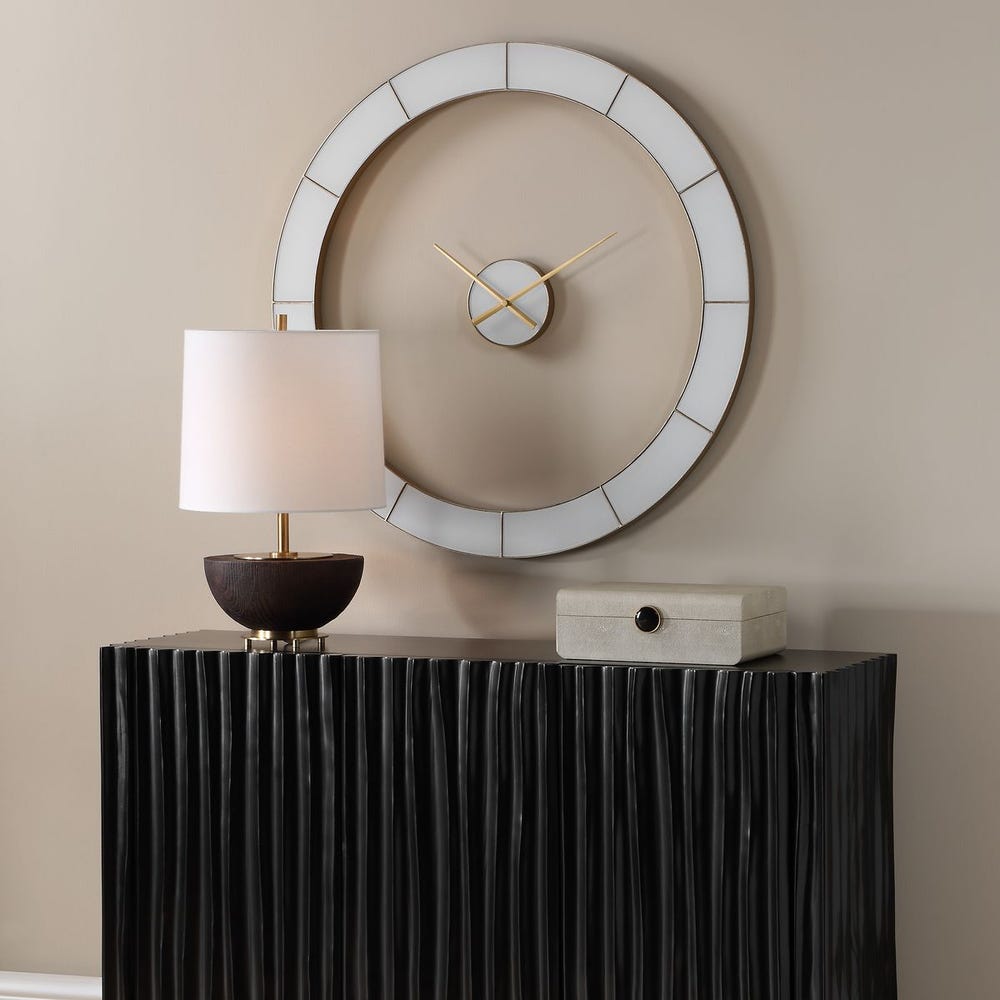 Ivory Halo Wall Clock