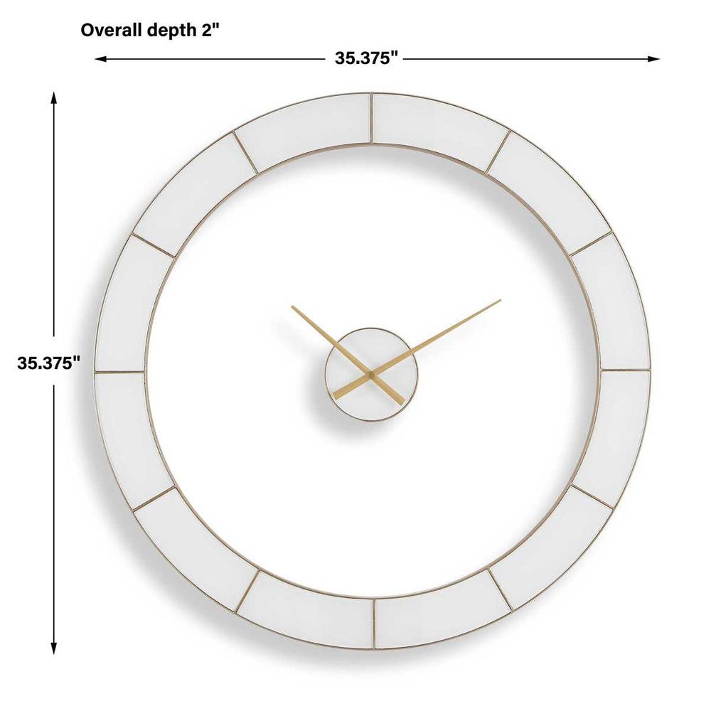Ivory Halo Wall Clock
