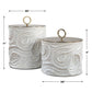 Ivory Tide Indoor-Outdoor Canisters, S/2