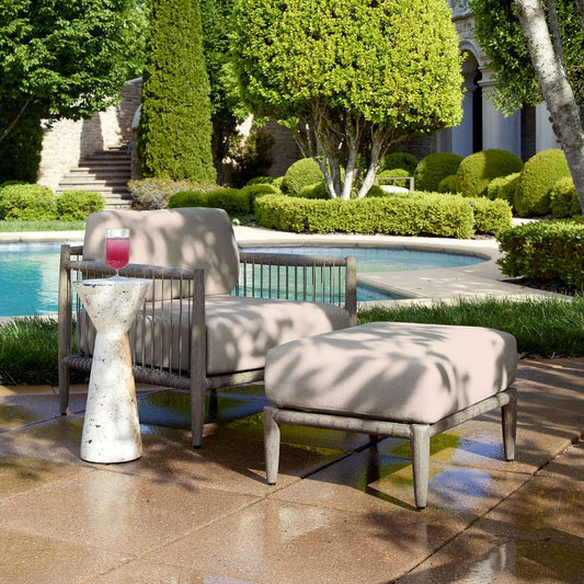 Borneo Outdoor Lounge Chair, Oyster
