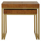 Burl-esque Nesting Tables, S/2