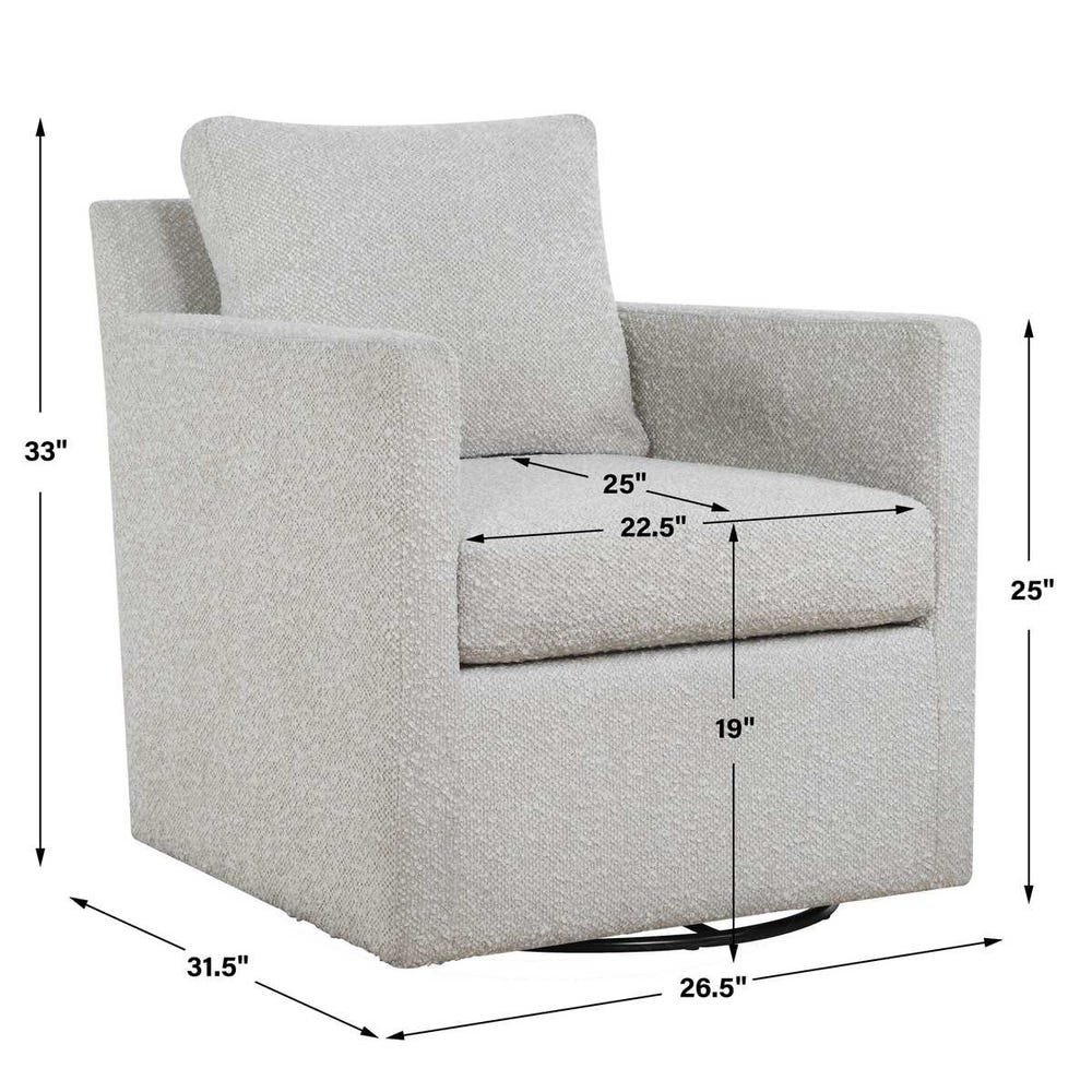Tisdell Swivel/Glider, Cream