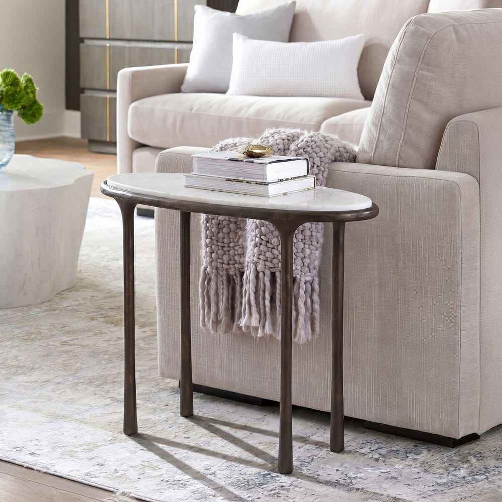 Ata Accent Table, Dark Bronze