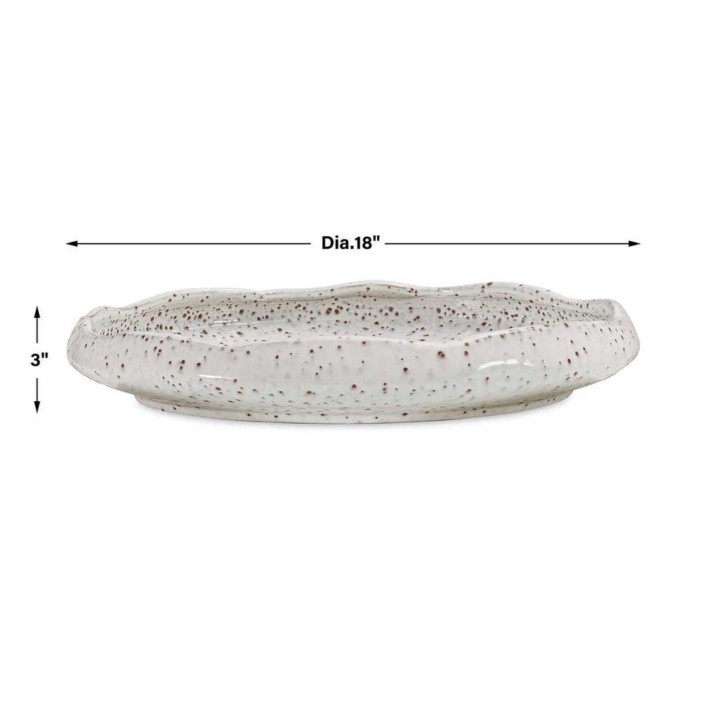 Stardust Ripple Indoor-Outdoor Bowl, White