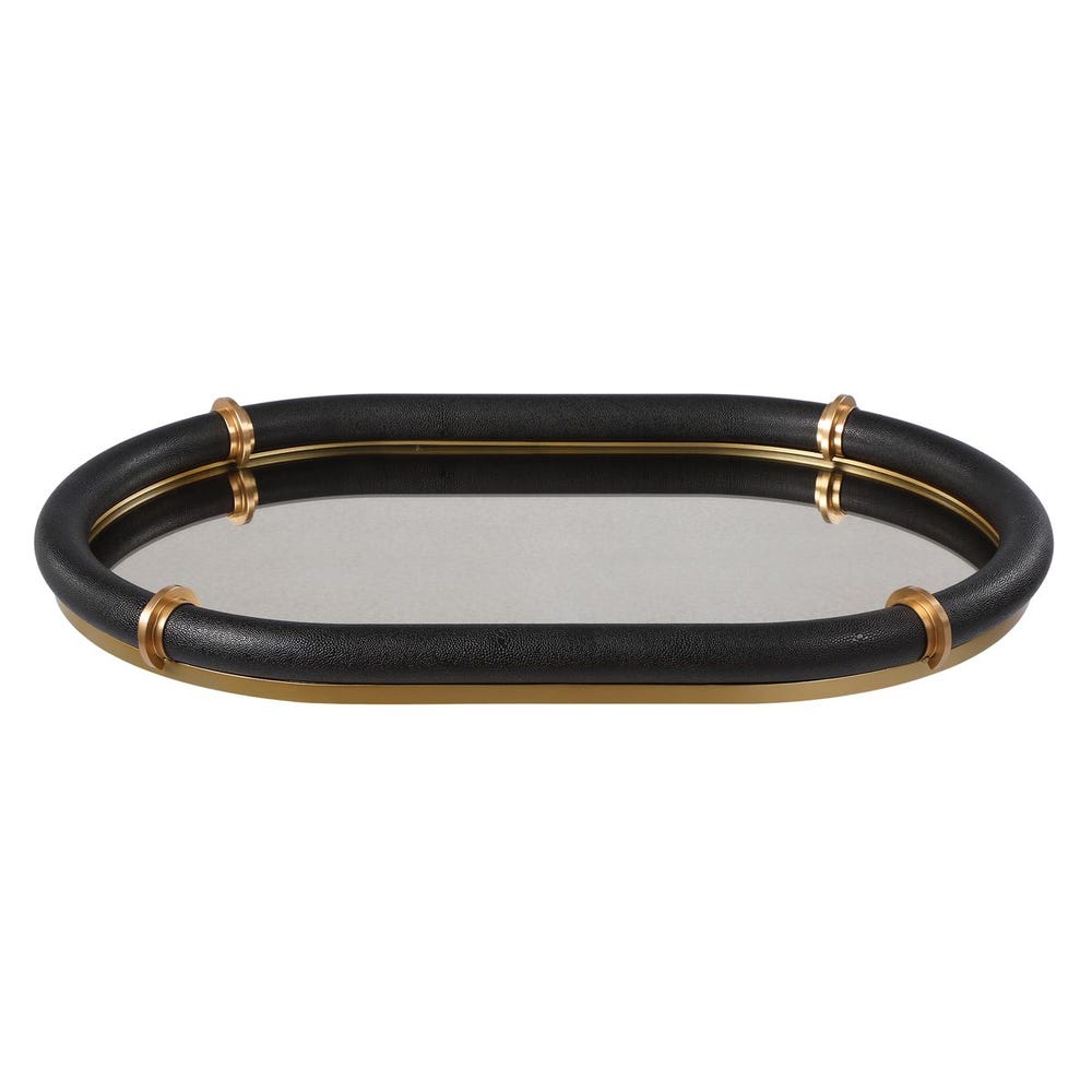 Cyprus Oval Tray, Black