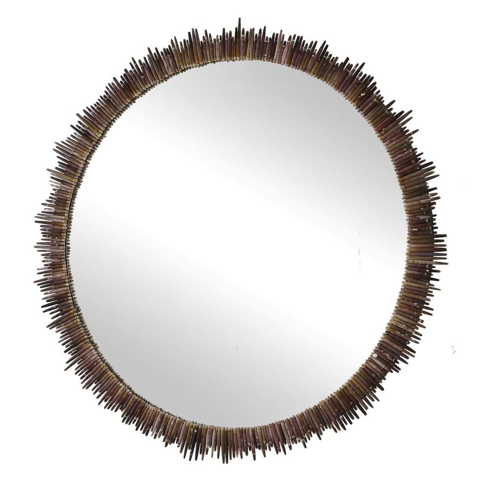Tiger Sea Urchin Round Mirror