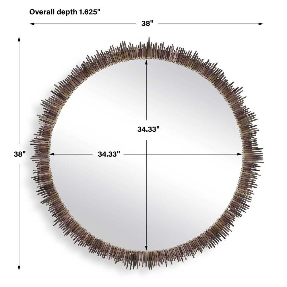 Tiger Sea Urchin Round Mirror