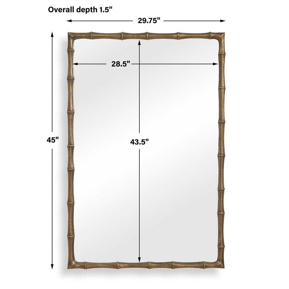 Brass Bamboo Mirror