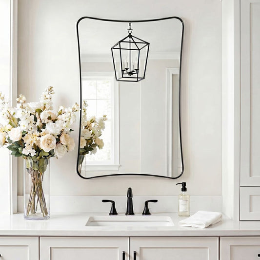 Loudon Vanity Mirror, Black