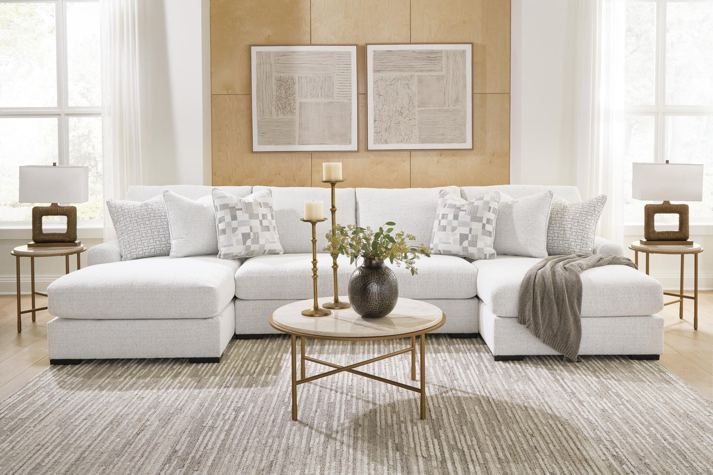 Wynncroft Manor 4-Piece Double Chaise Sectional