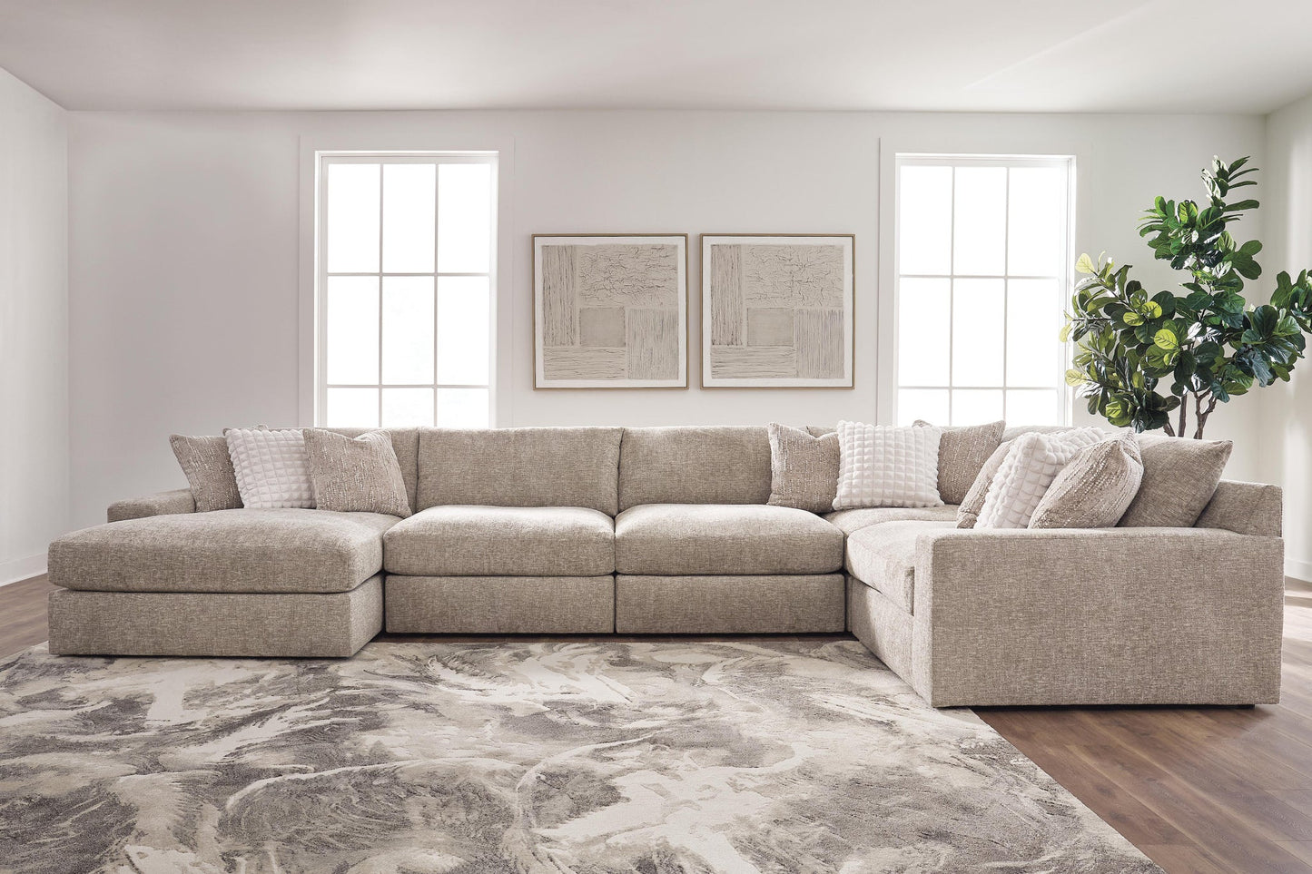 Reston Cove 5-Piece Sectional with Chaise