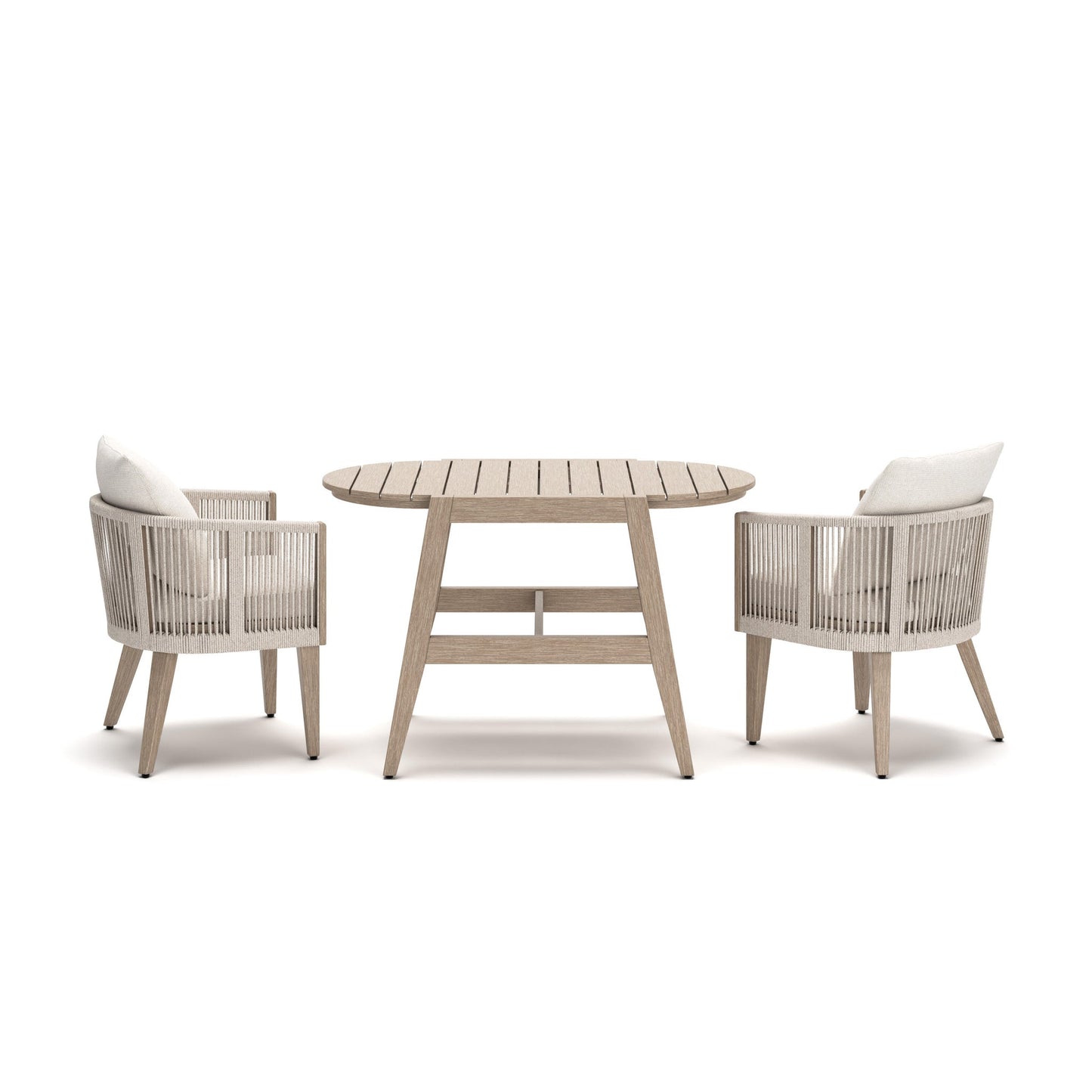 Crescent View Chairs w/CUSH/Table Set (3/CN)