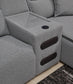 Modmax II 5-Piece Power Reclining Sectional with Chaise and Audio Consoles