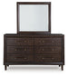 Dantenton Dresser and Mirror