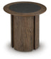 Dontayne Round End Table