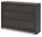 Parlayon Six Drawer Dresser