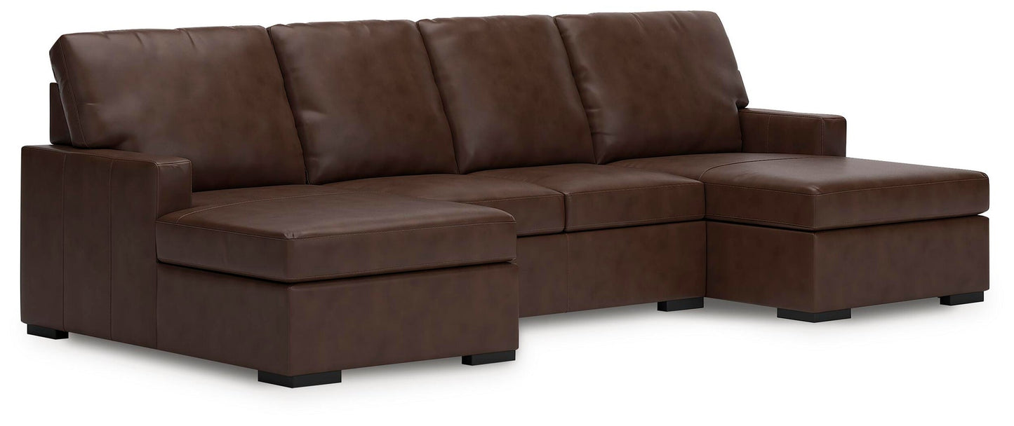 Modern Day 3-Piece Sectional with Double Chaise