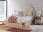 Shapella Full Upholstered Panel Bed with Storage